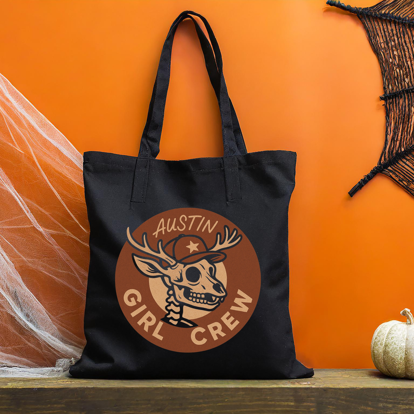 ATX Girl Crew Tote - Skeleton Deer Edition