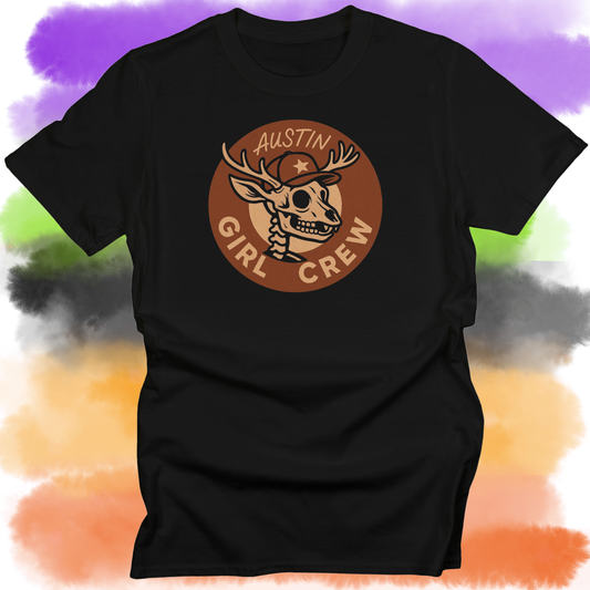 ATX Girl Crew Tee - Skeleton Deer Edition