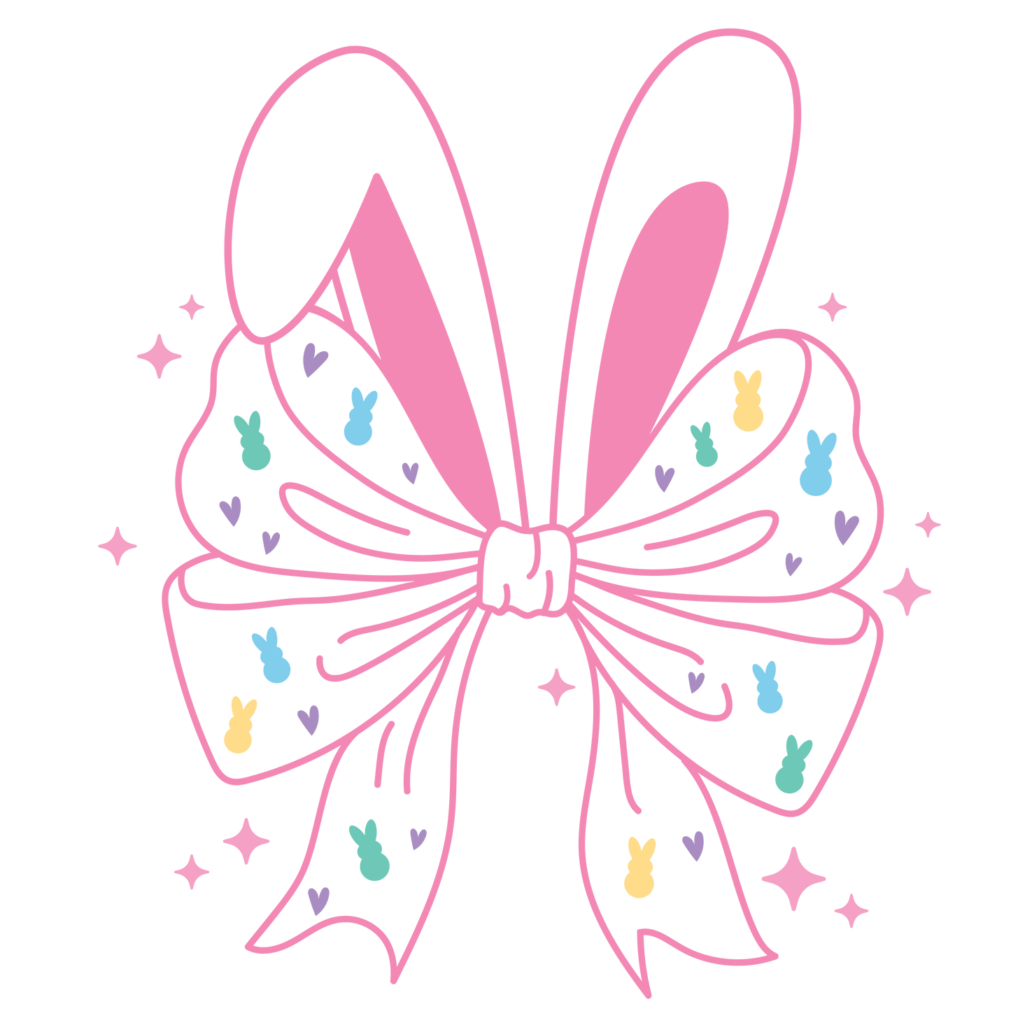 Bunny Bow Sticker